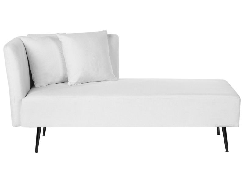 Szezlong lewostronny biały Riom 1 szt.