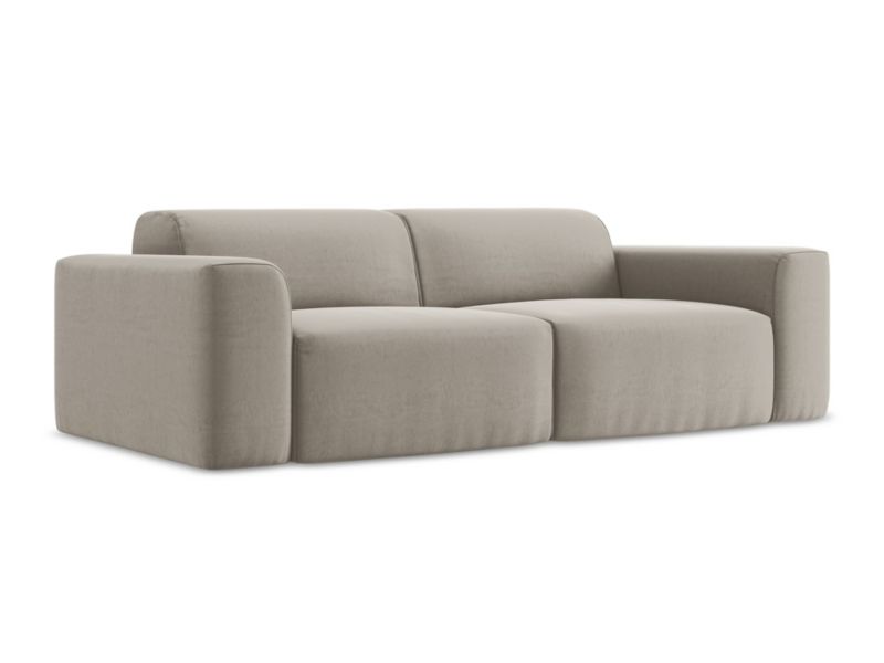 Modułowa sofa 2-osobowa LaMiaSofa BOVA z tkaniny welwetowej 208x104 cm kreci 1 szt.