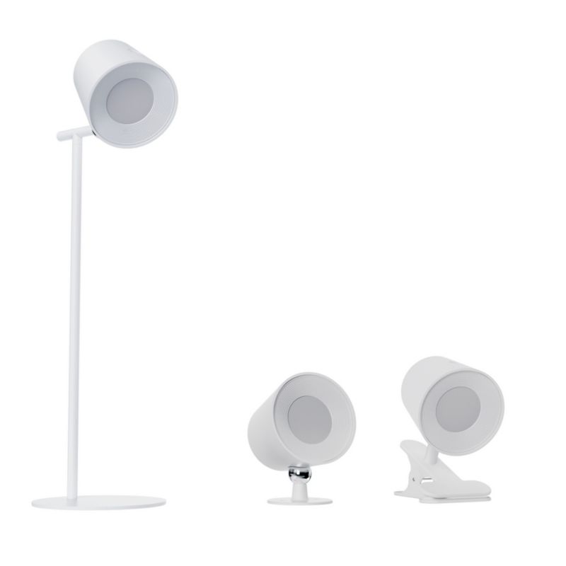 Lampa stołowa LED LightLogic LL USUL 3in1DIM+CCT-W 66390 regulacja 3000/4000/6500 K biała kinkiet klips USB 1 szt.