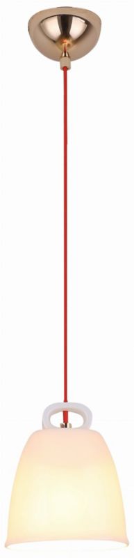 Lampa sufitowa wisząca Candellux Sewilla miedziano-biała wym: 123 x 15 x 10 cm 1xE27 x 40W 1 szt.