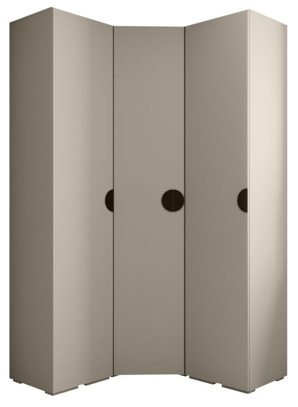 Garderoba wysoka do przedpokoju Abiks INOVA 4 Z4 kaszmir+czarny 1 szt.