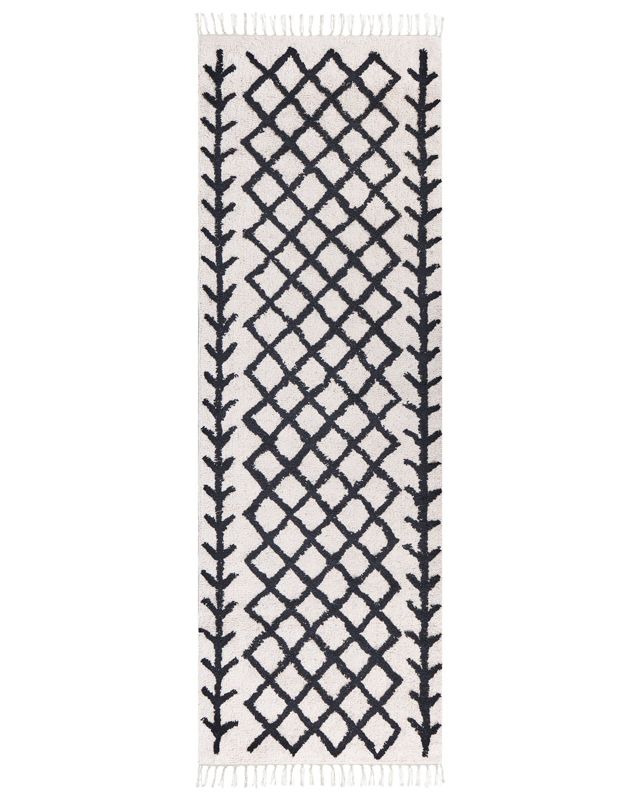 Dywan Bozkir Beżowy 80 x 230 cm Bawełna 1 szt.