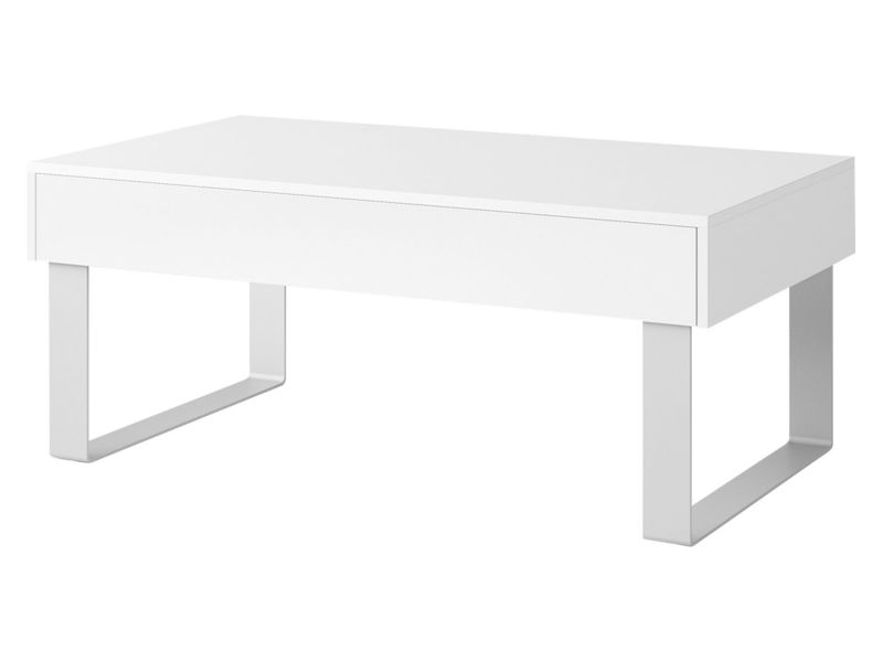 Stolik kawowy duży MIRJAN 24 Calabrini 12 biały / biały połysk 1 szt.