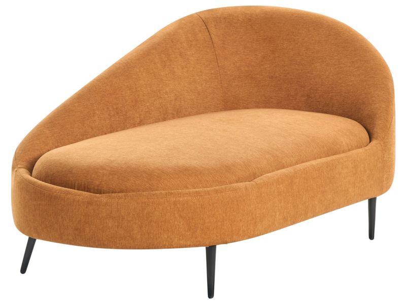 Szezlong prawostronny pomarańczowy Valreas 1 szt.