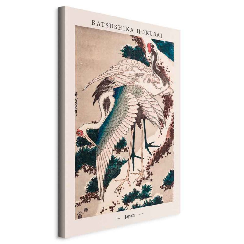 Obraz Artgeist Japońskie żurawie 40 x 60 cm flizelina 1 szt