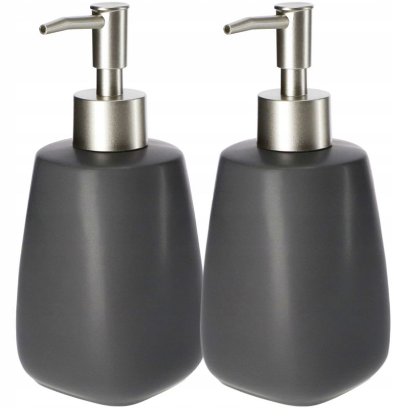 Dozownik Do mydła KADAX W Płynie Żelu szary 2 x 400ml 2 szt.