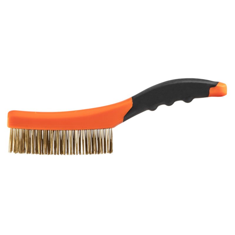 Szczotka druciana NEO TOOLS drut mosiężny, 4x16 rzędów 1 szt