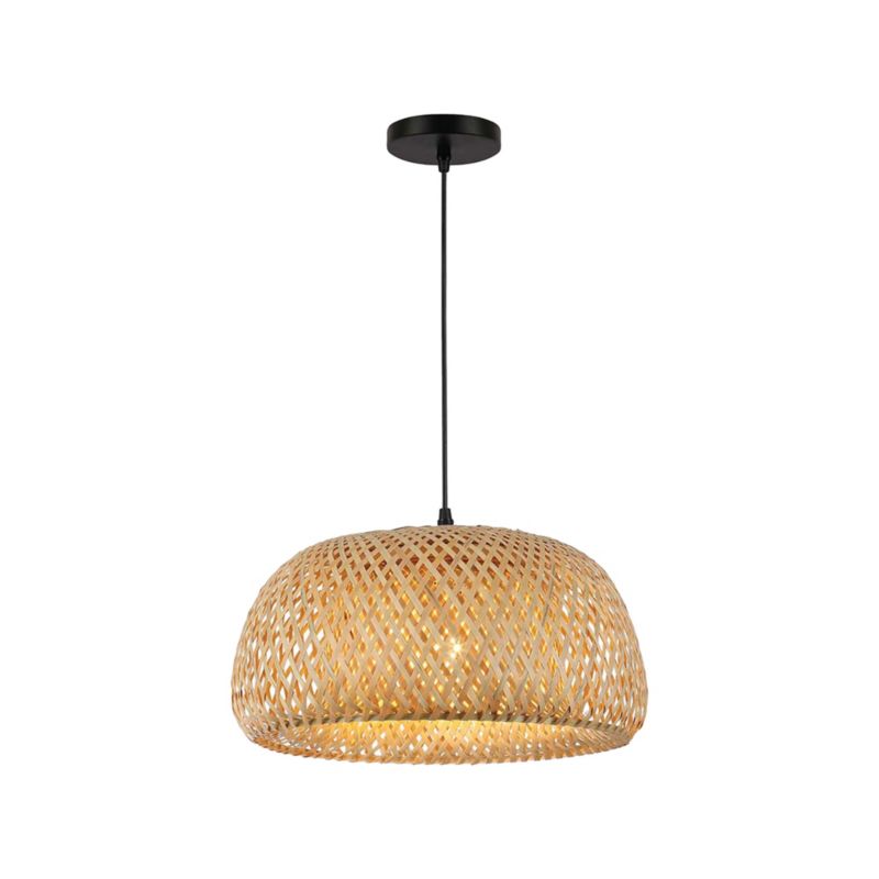 Lampa wisząca LL WERNIC LAMP01 E27 66647 LightLogic boho lekka ciepły brąz klosz 1 szt.