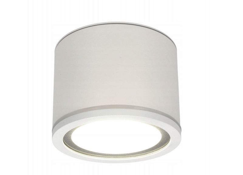 Punktowa oprawa EDO sufitowa do łazienki UMA Sand White IP54 okrągła biała z żarówką Kobi 6,5W 4000K GX53 1 szt.