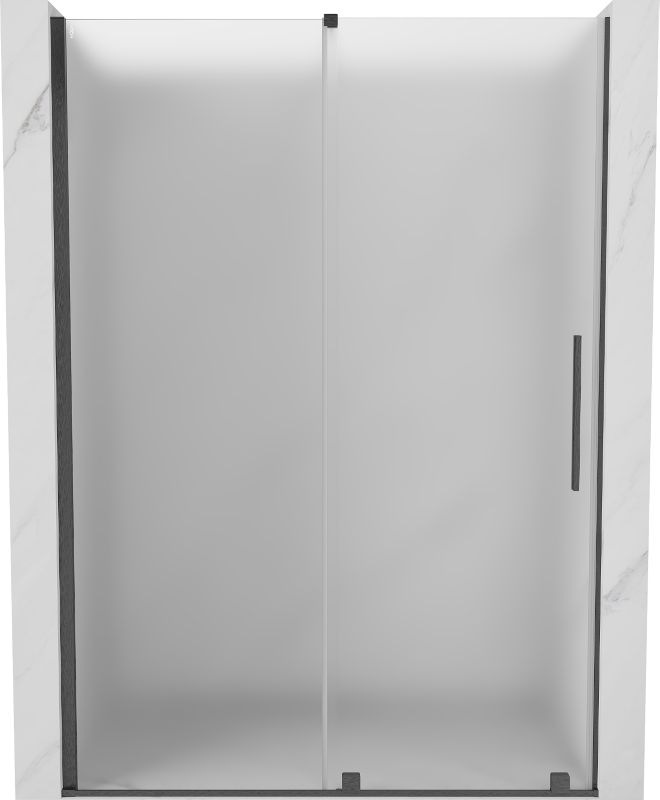 Drzwi prysznicowe przesuwne Mexen Velar gun gray 140 cm