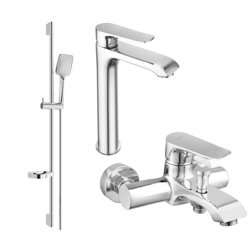 zestaw wannowy Mexen Pecos chrom 1 szt.