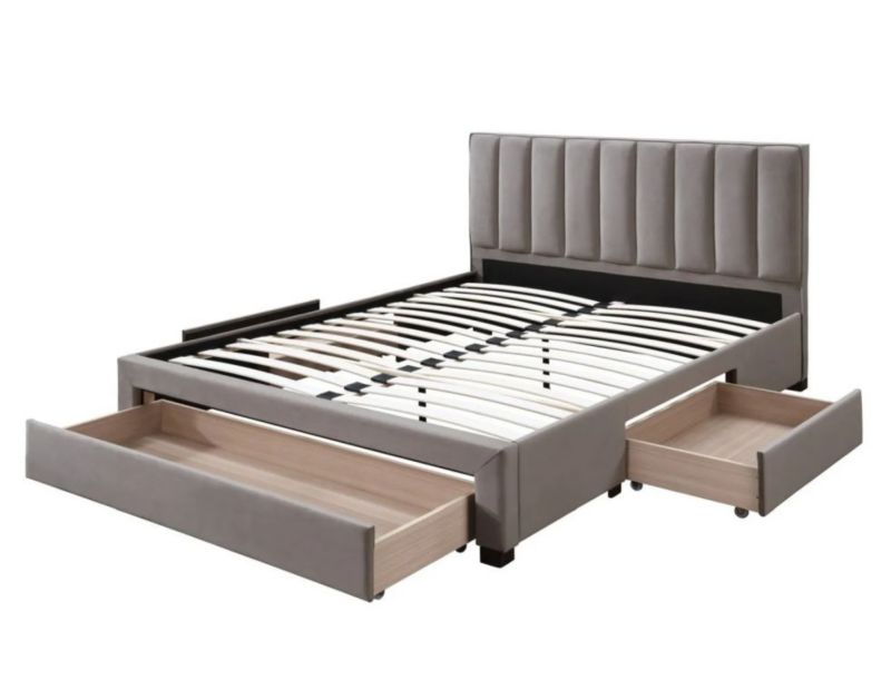 Łóżko Halmar tapicerowane GRACE 160x200 beżowe 1 szt