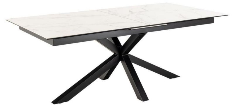 Stół rozkładany do jadalni Heaven Akranes ACTONA blat ceramiczny biały marmur nowoczesny 200/240x100 cm 1 szt.