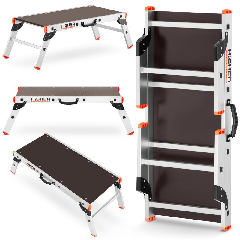 Podest roboczy aluminiowy składany platforma składana HIGHER - 2,36m 1 szt