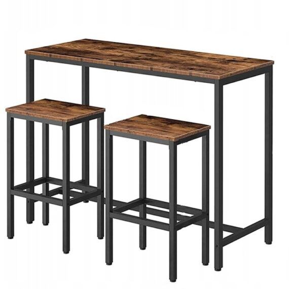 Zestaw barowy Rebiko 2 krzesła typu HOKER i stół 1 szt.