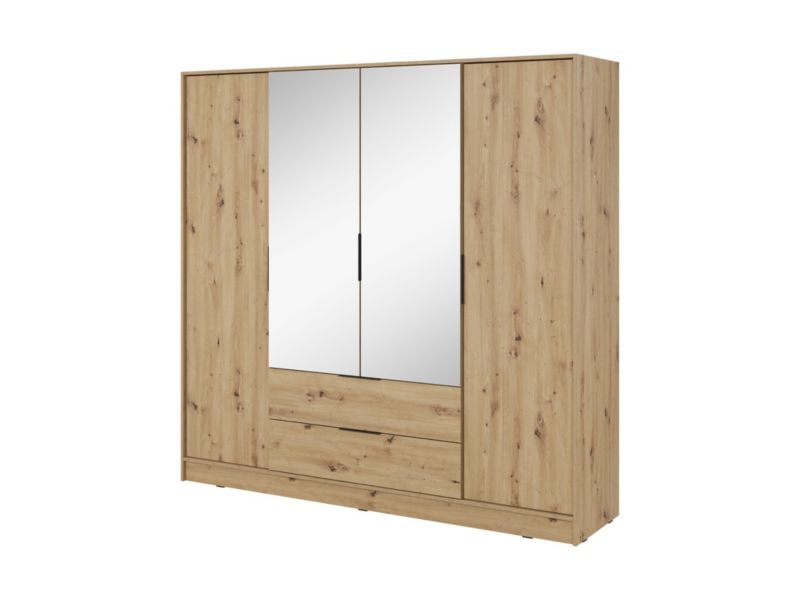 Szafa czterodrzwiowa Bettso Lyke 4d z lustrem dąb artisan 1szt.