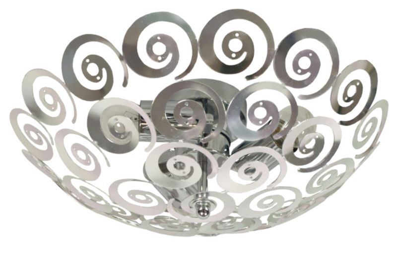 Plafon sufitowy nowoczesny Candellux Volans1 srebrny 3 x E27 x 40W IP20 wym: 10 x 40 x 40 cm - 1 szt.