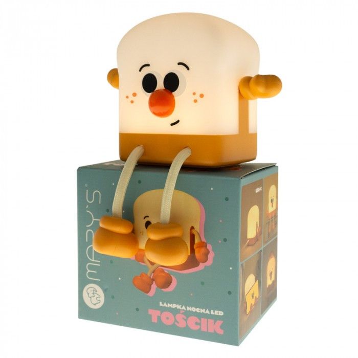 Lampa stołowa Mary's Nocne biało-pomarańczowa LED 1W 3000K bezprzewodowa IP20 wym: 10.7 x 9.3 x 6.8 cm tworzywo sztuczne - 1 szt.