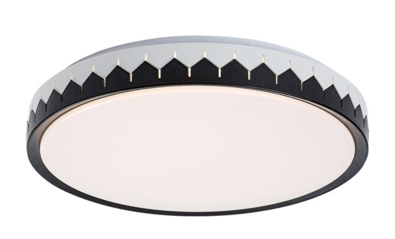 Plafon Rabalux Malin popielato-czarny-biały LED 24W 3000K-6500K 1500lm IP20 wym: 8 x 40 x 40 cm metal - 1 szt.