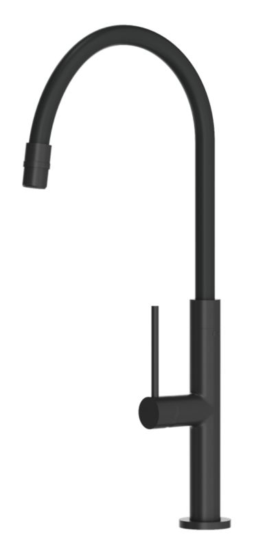 Bateria Kuchenna Z Elastyczną Wylewką Granitan Oti Czarna 1 szt.