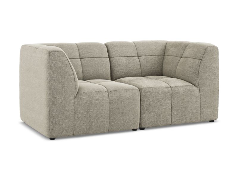 Modułowa sofa 2-osobowa LaMiaSofa GRADO z tkaniny bouclé 180x90 cm kreci 1 szt.