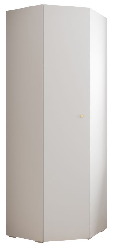 Szafa narożna rogowa wysoka Abiks INOVA 2 biały+złoty 1 szt.