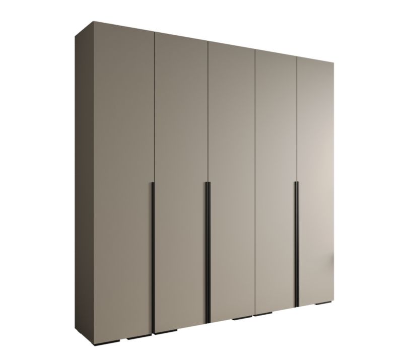 Szafa uchylna ubraniowa INOVA 1 (kaszmir/czarny) 2,5