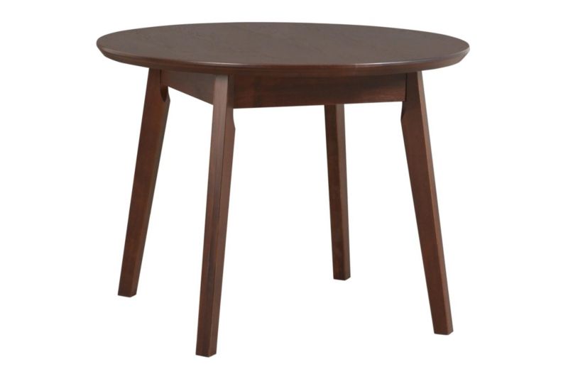 Stół rozkładany Bettso Oslo 4 okrągły z subtelnym wcięciem na nogach w skandynawskim stylu orzech 1szt