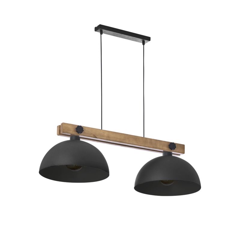 Lampa TK-Lighting Oslo Black Lampa Wisząca 2 Pł