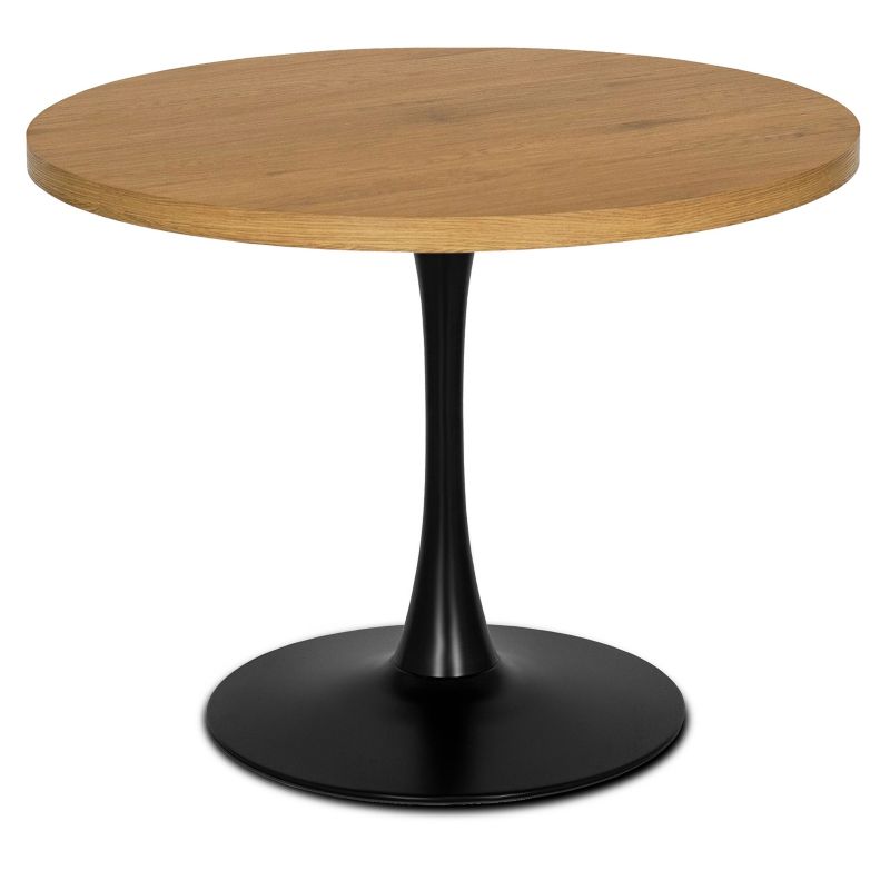 Stół Lino 100 cm Mebel Elite Dąb Złoty/Czarny 1 szt