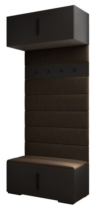 Siedzisko Abiks INOVA panele tapicerowane szer.100cm wz.1 czarny 1szt.