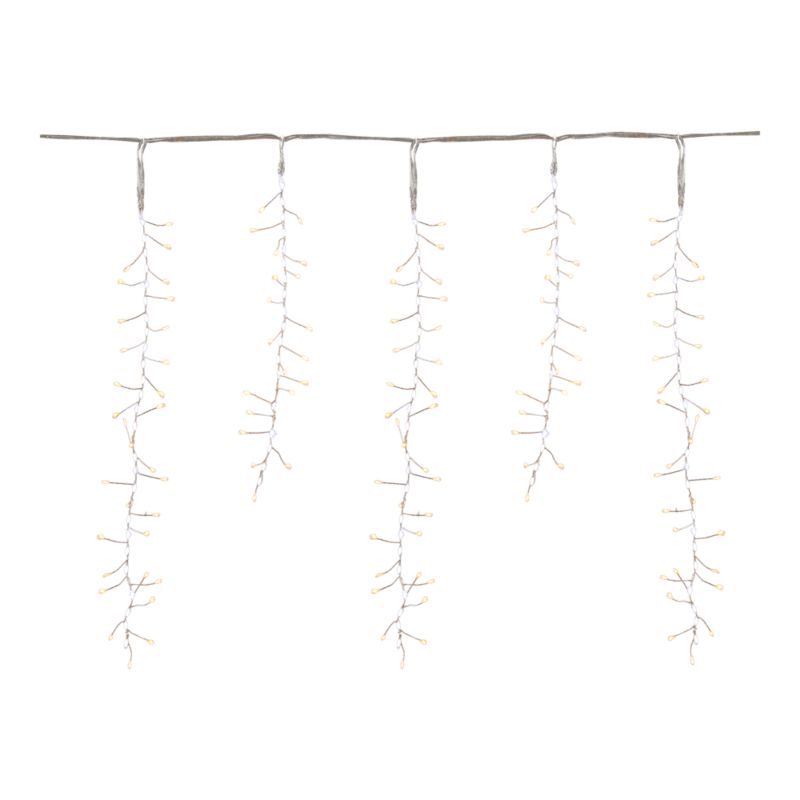 Kurtyna led 254 ciepłe/zimne białe