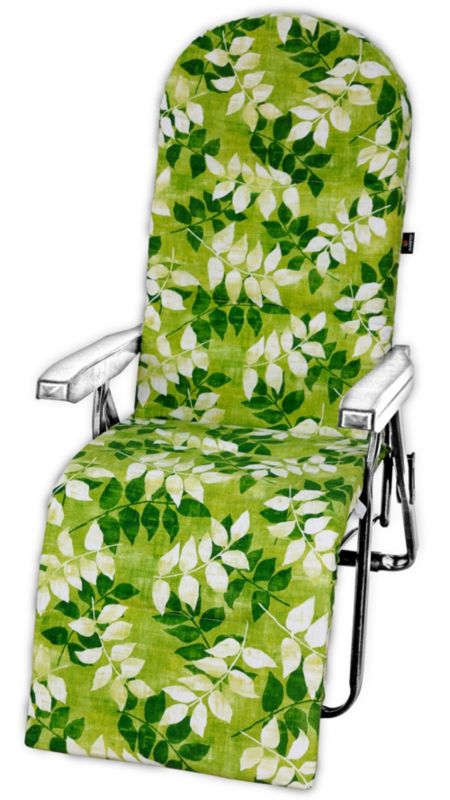 Poduszka na leżak z podnóżkiem AMPO pianka zielony biały 1 szt.