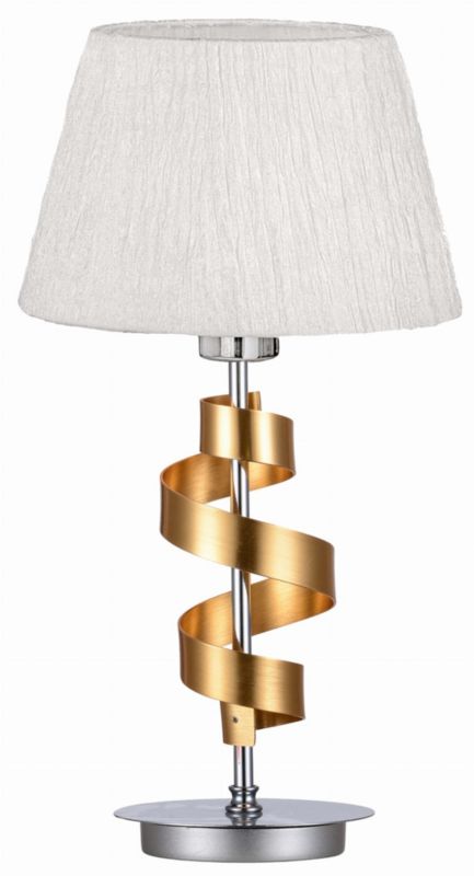 Lampa stołowa Candellux Denis złoto-biała 1 x E27 x 60W IP20 wym: 46 x 25 x 25 cm metal - 1 szt.
