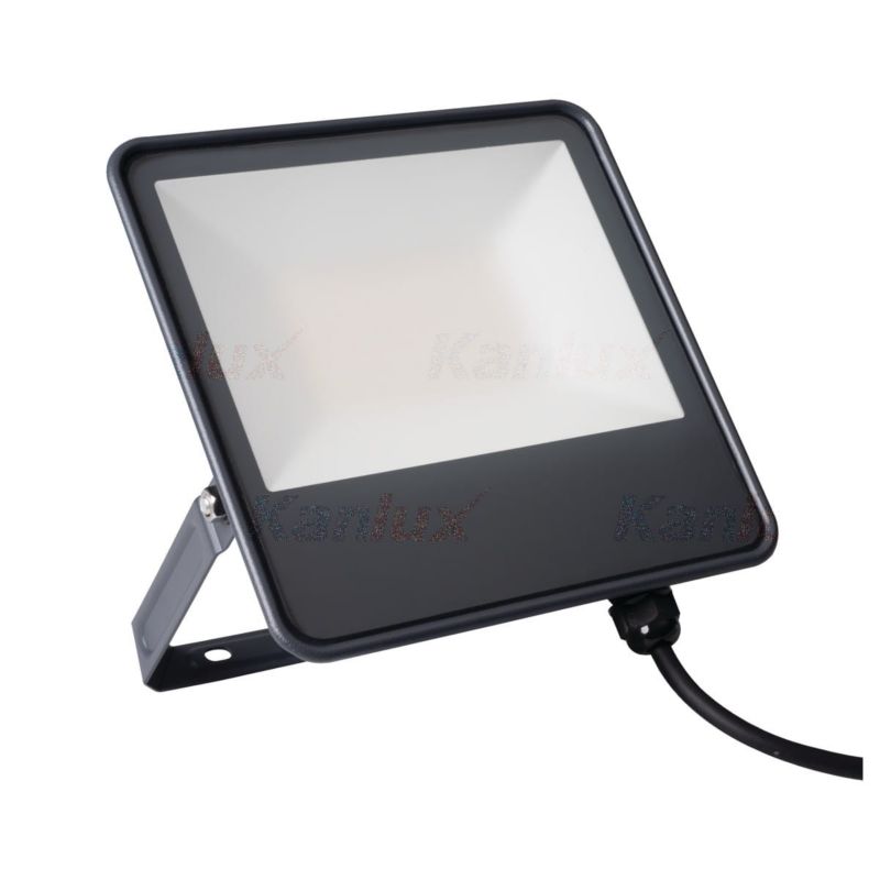Naświetlacz LED Kanlux czarno-transparentny LED 50W 4000K 6000lm IP65 wym: 24,1 x 18 x 3 cm metal - 1 szt.