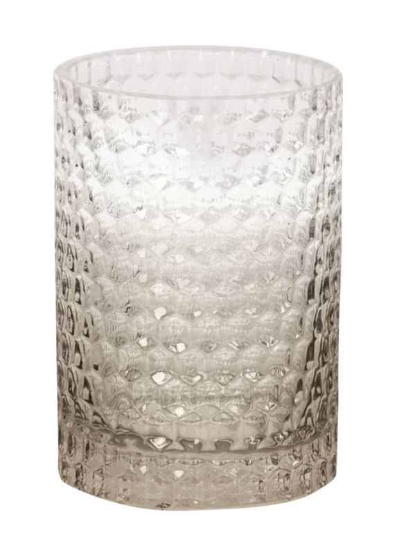 Kubek na szczoteczki Kleine Wolke Melua Eco Care, szkło z recyklingu, przezroczysty/beżowy, 1 szt.