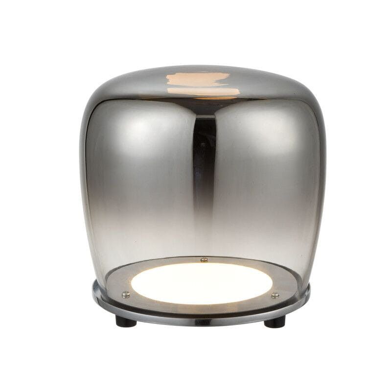 Lampka stołowa Candellux Berloz czarna-dymiona LED 66W 3000K 96lm IP20 wym: 17 x 18 x 18 cm szkło - 1 szt.