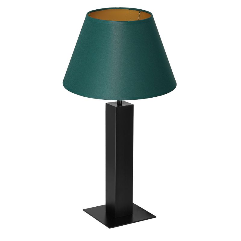 Lampka stołowa Luminex Table Lamps czarny mat-zielona-złota 1 x E27 x 15W IP20 wym: 56 x 30 x 30 cm metal - 1 szt.