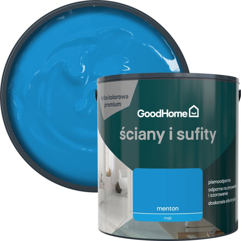Farba plamoodporna GoodHome Premium Ściany i Sufity menton 2,5 l