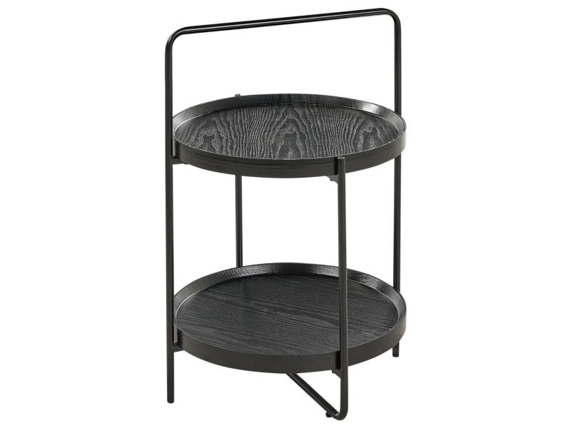 Stolik pomocniczy Evart MDF Czarny 1 szt.