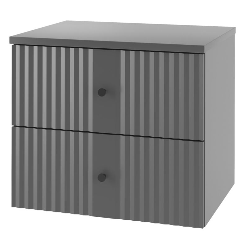 Szafka pod umywalkę Furnidea 60 cm z blatem antracyt szary Xilo 1 szt.