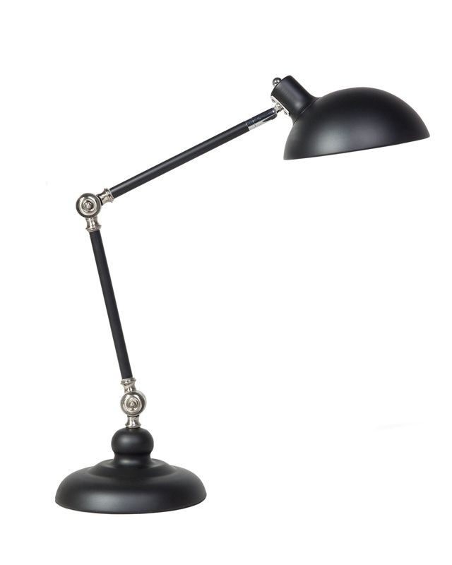 Lampa biurkowa Meramec Regulowana Metal Czarny 1 szt.