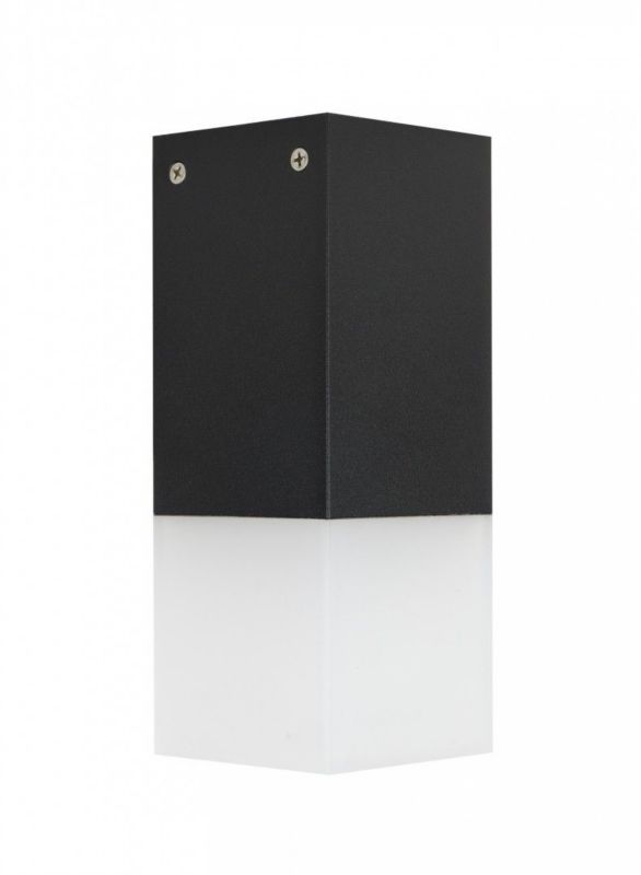 Lampa sufitowa zewnętrzna SU-MA Cube czarna 1 x E27 x 20W IP44 wym: 20,5 x 8 x 8 cm - 1 szt.
