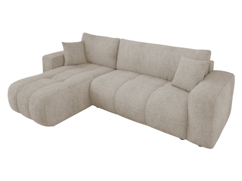 Narożnik z funkcją spania MIRJAN 24 Furyn srebrnoszara bukla 1 szt.