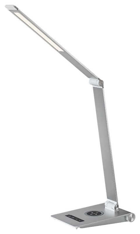 Lampa biurkowa Rabalux Nilfgard biało-srebrna LED 13W 2800-5000K 890lm IP20 wym: 43 x 13.5 x 13.5 cm aluminium - 1 szt.