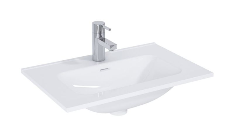 Umywalka Elita Street 50x36 cm biała z przelewem i otworem na baterię 1 szt.