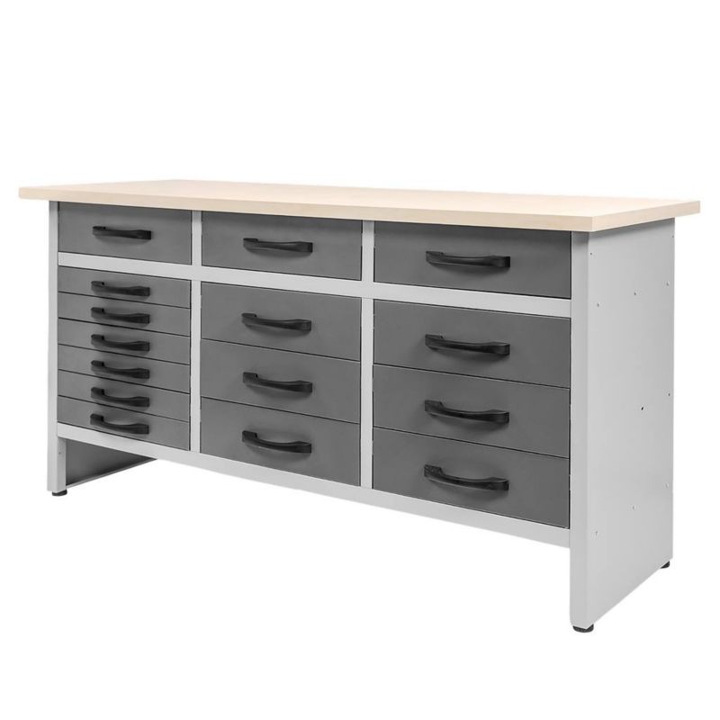 Stół warsztatowy HANDYMAN Mega-M 160x60x85cm Z 15 szufladami 1szt.