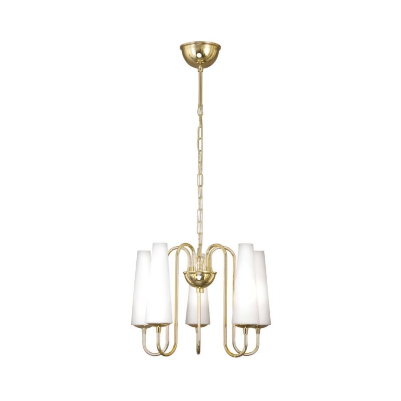 Żyrandol Zuma Line Magnum złoty wym: 83 x 40 x 40 cm 5xE14 x 40W 1 szt.