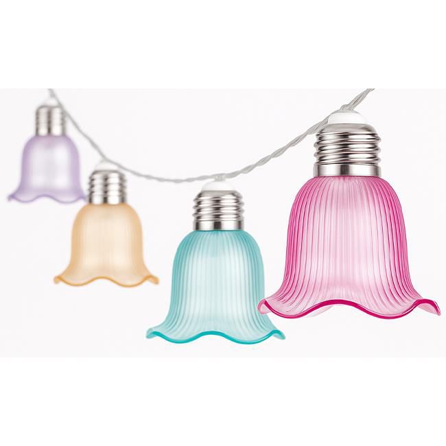 Girlanda LED solarna MasterLED dzwonek 10xLED 380cm ciepła biel 3000K z czujnikiem zmierzchu IP44 1 szt.