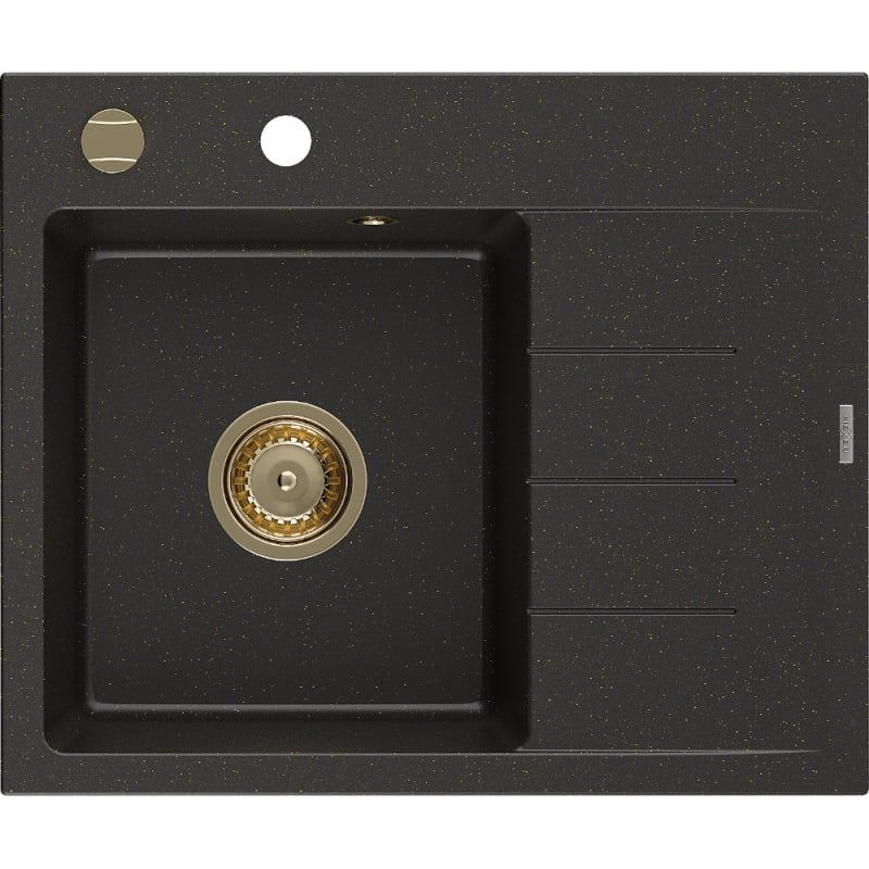 Zlewozmywak granitowy wpuszczany Mexen Bruno 1-komorowy biały 795x495 mm - 6513791010-20-G 1 szt.